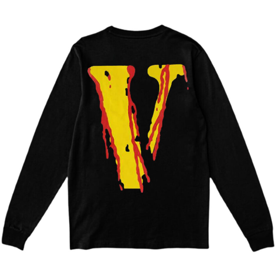 Vlone Blood Smiley Face Sweatshirt Black