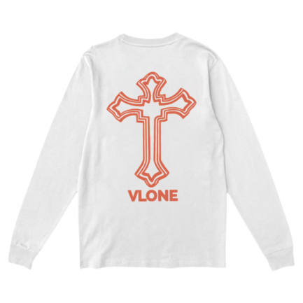 Vlone Tupac Cross Sweatshirt White