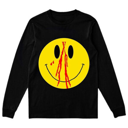 Vlone Blood Smiley Face Sweatshirt Black