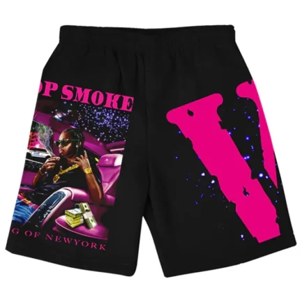 Pop Smoke Vlone King Of NY Black Shorts